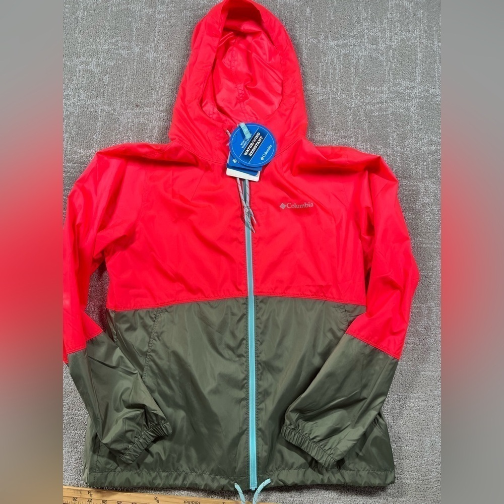 Columbia Flash Forward Windbreaker Full Zip water Resistant NWT Womens M